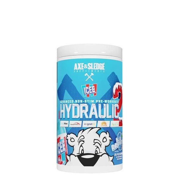 Hydraulic V2 Non-Stim Pre-Workout, ICEE Blue Raspberry - 450 grams