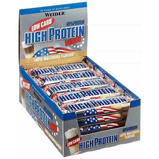 40% Low Carb High Protein Bar, Peanut Caramel - 24 x 50g