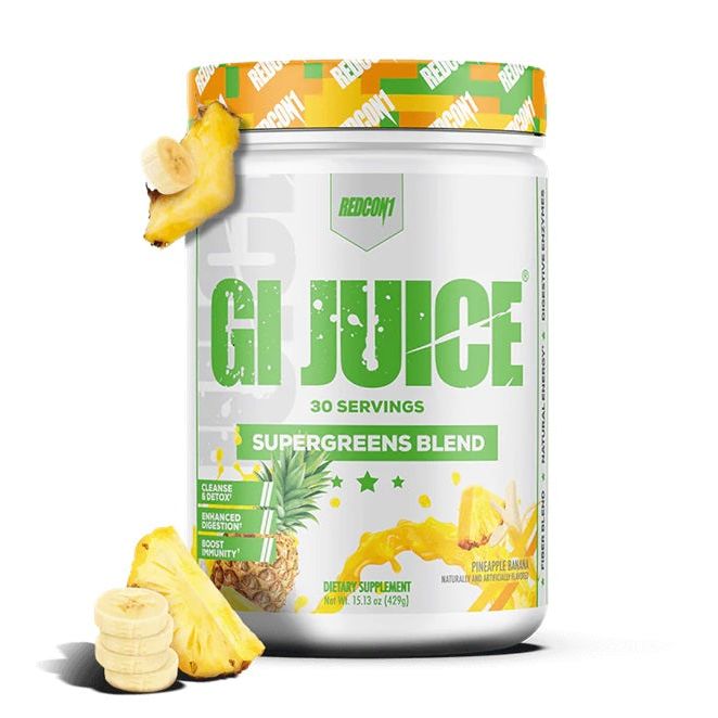 GI Juice Supergreens Blend, Pineapple Banana - 429 grams