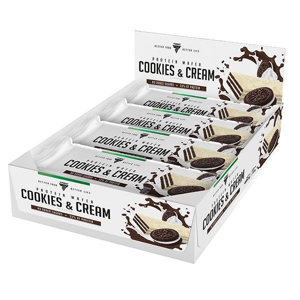 Protein Wafer, Cookies & Cream - 12 x 40g