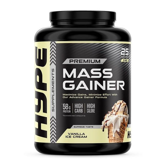 Mass Gainer, Vanilla Ice Cream - 3000 grams