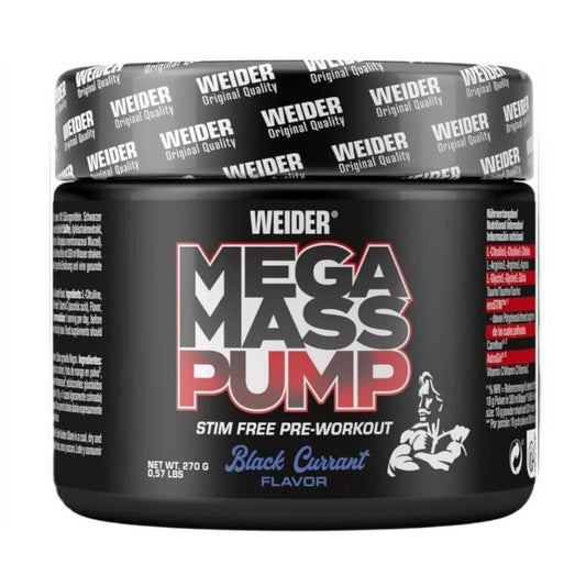 Mega Mass Pump, Blackcurrant - 270 grams