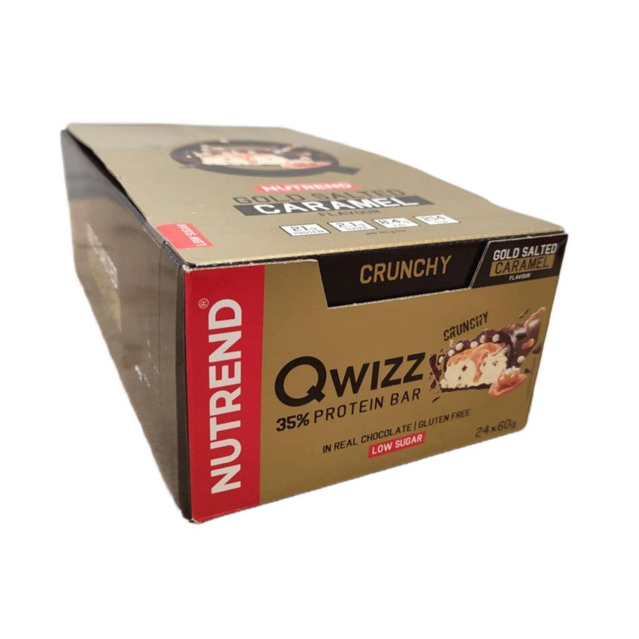Qwizz 35% Protein Bar, Gold Salted Caramel - 24 x 60g