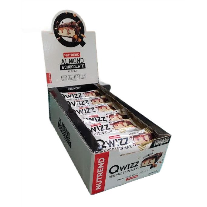 Qwizz 35% Protein Bar, Almond & Chocolate - 24 x 60g