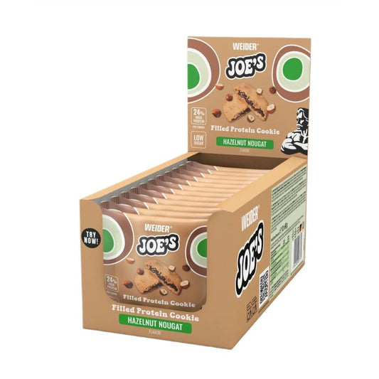 Filled Protein Cookie, Hazelnut Nougat - 12 x 60g